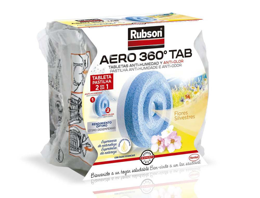 RECAMBIO PASTILLA DESHUMIDIFICADOR RUBSON AERO 360 AROMATERAPIA FLORES