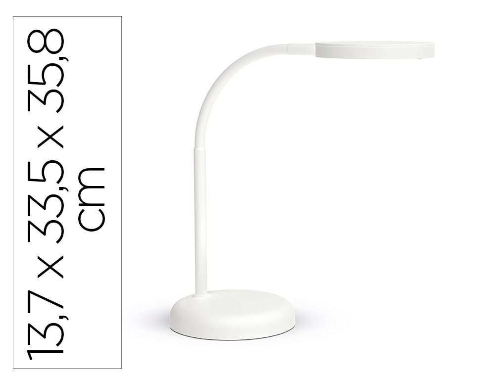 LAMPARA DE ESCRITORIO MAUL LED 5W 769LM LUZ CALIDA BRAZO Y CABEZAL GIRATORIOS BLANCA
