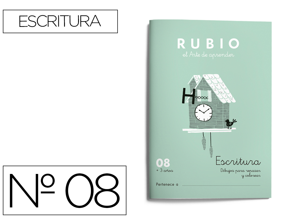 CUADERNO RUBIO CALIGRAFIA Nº 08