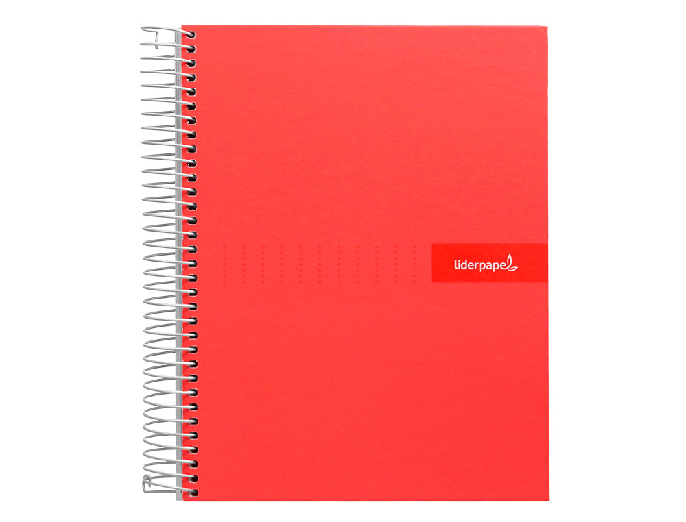 CUADERNO ESPIRAL LIDERPAPEL A5 CRAFTY TAPA FORRADA 80H 90GR CUADRO 3MM CON MARGEN COLORES SURTIDOS