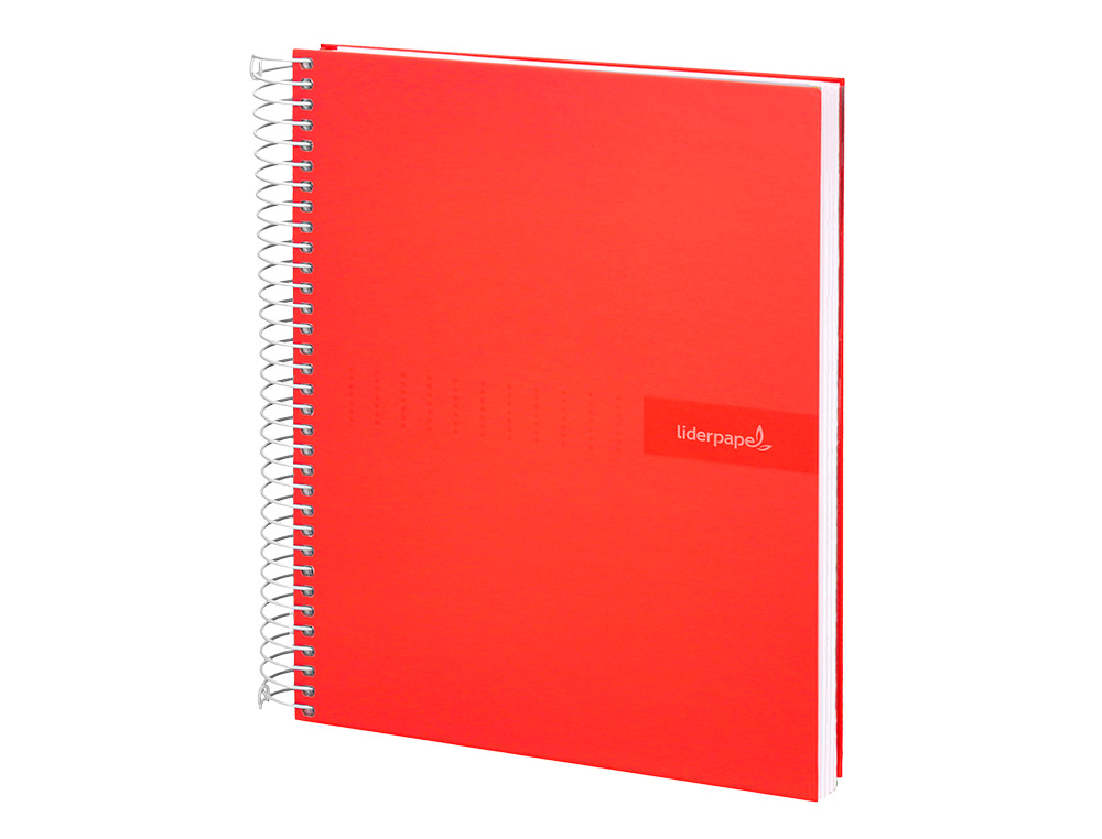 CUADERNO ESPIRAL LIDERPAPEL A5 CRAFTY TAPA FORRADA 80H 90GR CUADRO 3MM CON MARGEN COLORES SURTIDOS