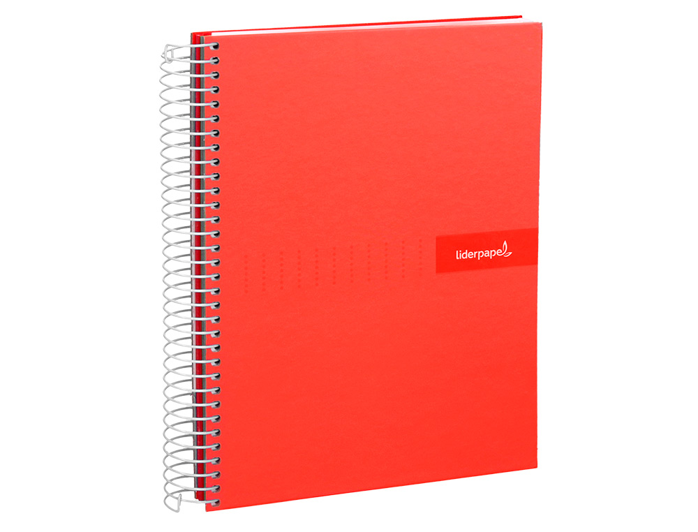 CUADERNO ESPIRAL LIDERPAPEL A5 CRAFTY TAPA FORRADA 80H 90GR CUADRO 3MM CON MARGEN COLORES SURTIDOS