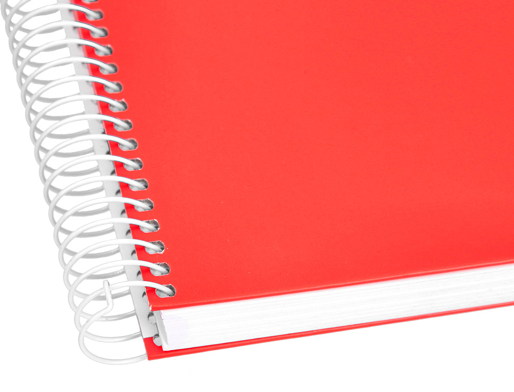 CUADERNO ESPIRAL LIDERPAPEL A5 CRAFTY TAPA FORRADA 80H 90GR CUADRO 3MM CON MARGEN COLORES SURTIDOS