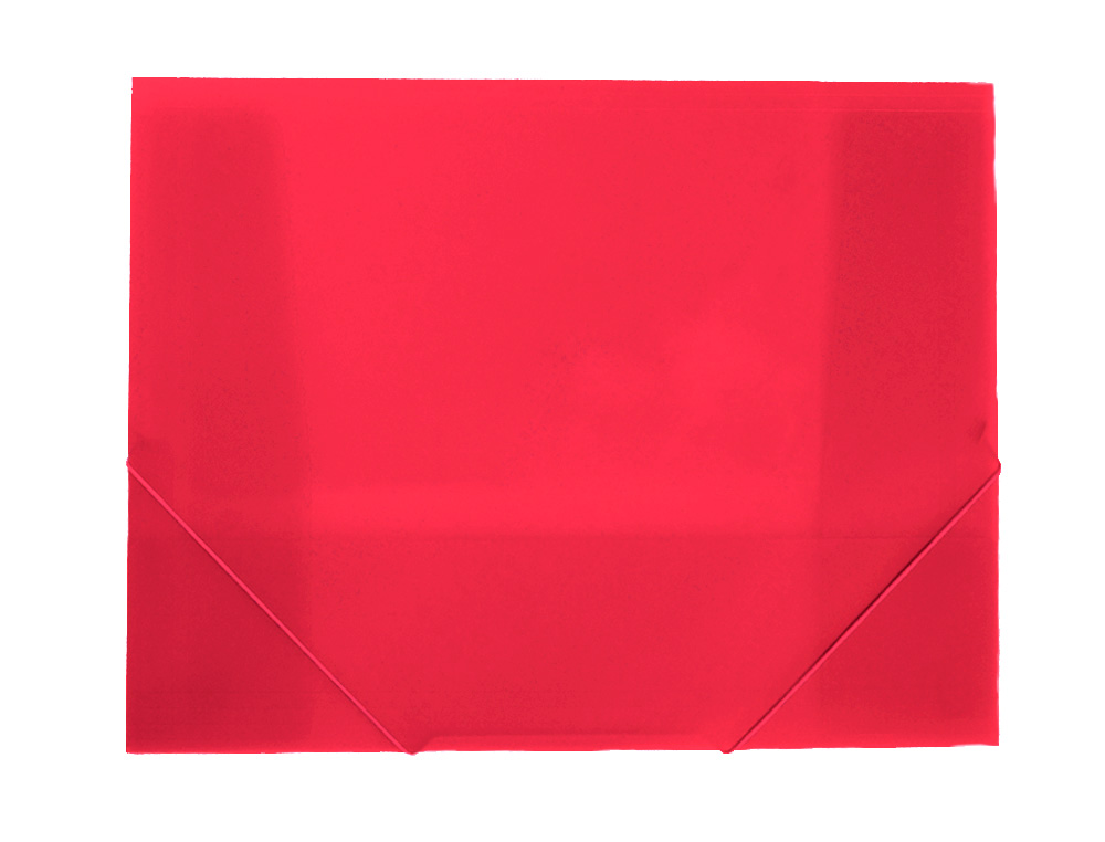 CARPETA LIDERPAPEL PORTADOCUMENTOS POLIPROPILENO DINA4 ROJO TRANSLUCIDO LOMO 50 MM
