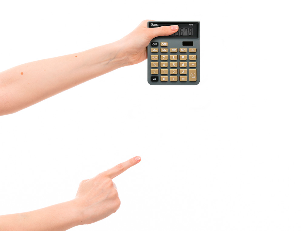CALCULADORA LIDERPAPEL SOBREMESA XF18 8 DIGITOS SOLAR Y PILAS COLOR GRIS 127X105X24 MM
