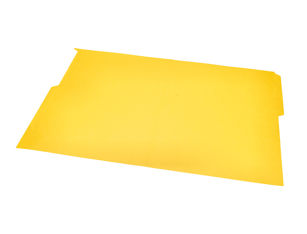 SUBCARPETA CARTULINA LIDERPAPEL FOLIO PESTAÑA IZQUIERDA 240G/M2 AMARILLO