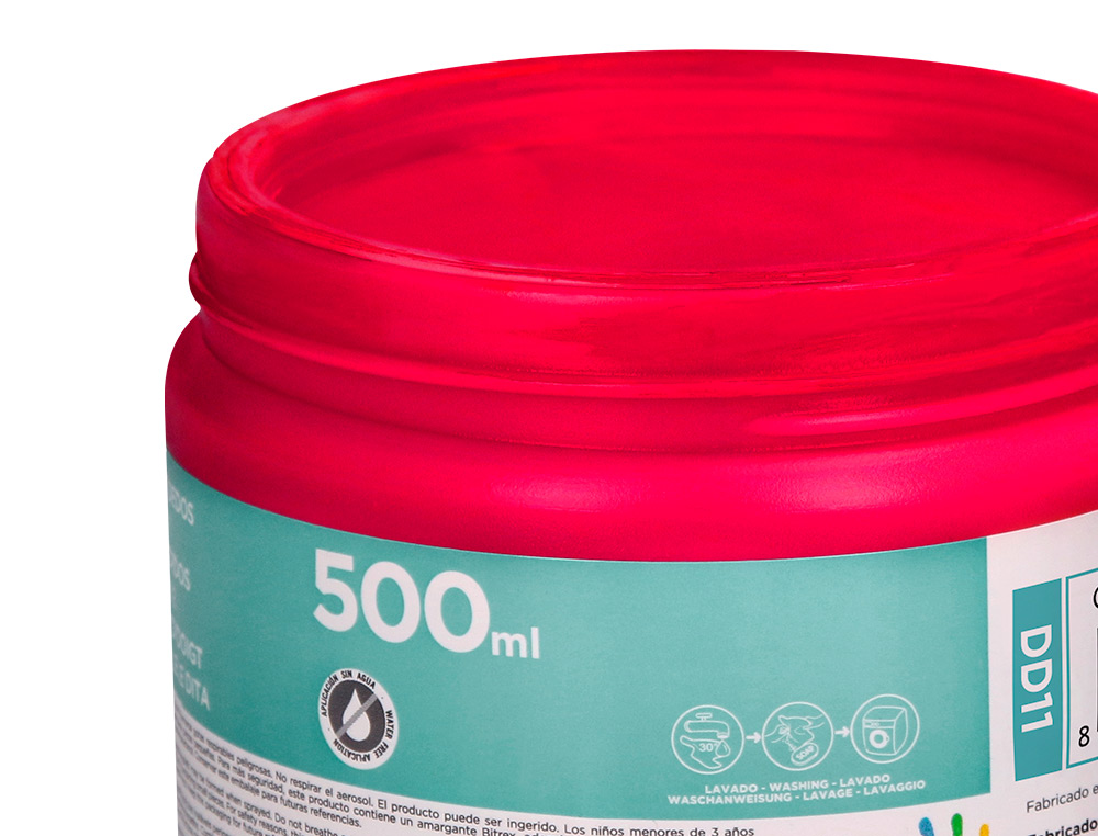 PINTURA DEDOS LIDERPAPEL MAGENTA TARRINA DE 500 CC