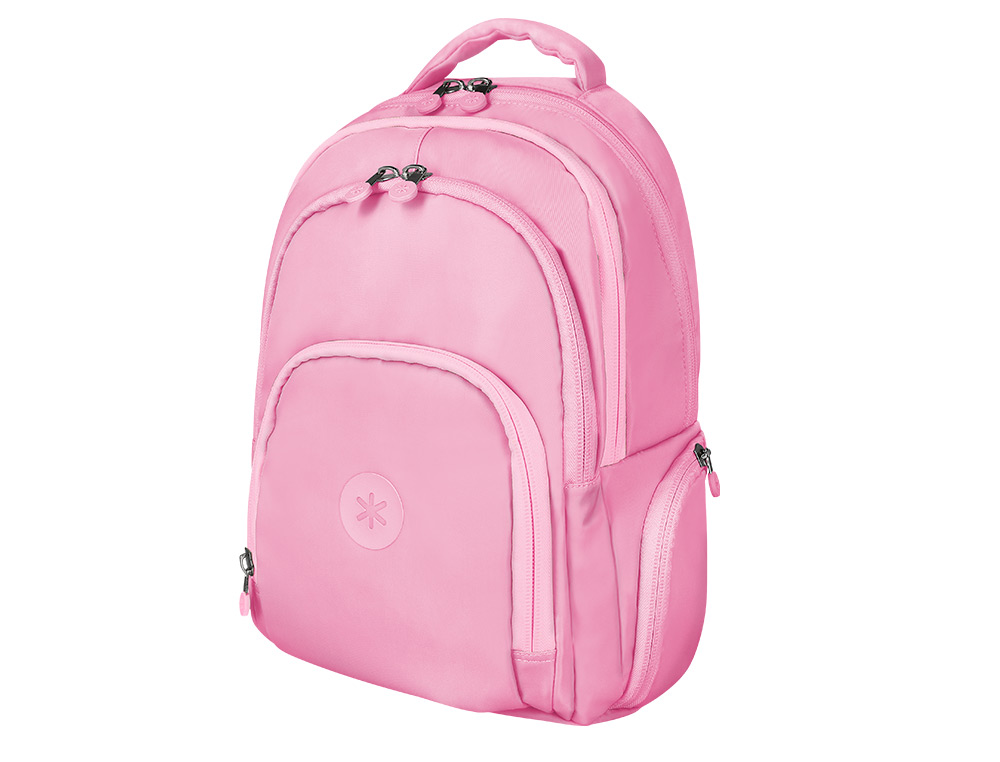 MOCHILA ANTARTIK FUSION FLEX MULTIBOLSILLO ROSA 19L 450X180X300 MM