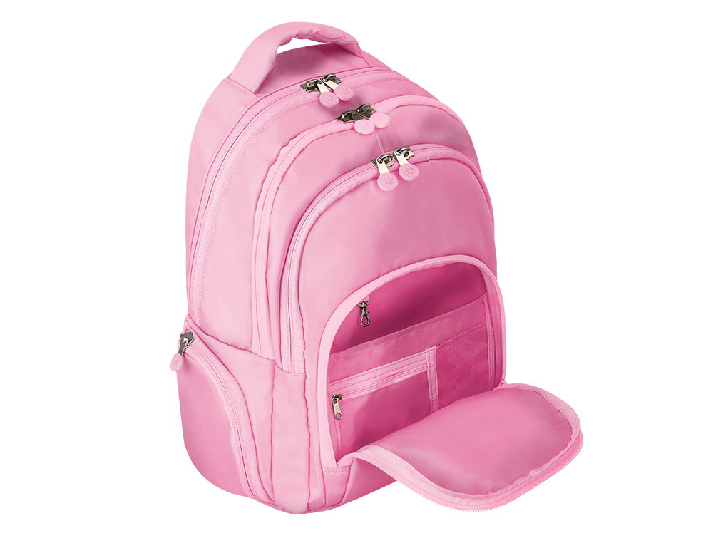 MOCHILA ANTARTIK FUSION FLEX MULTIBOLSILLO ROSA 19L 450X180X300 MM