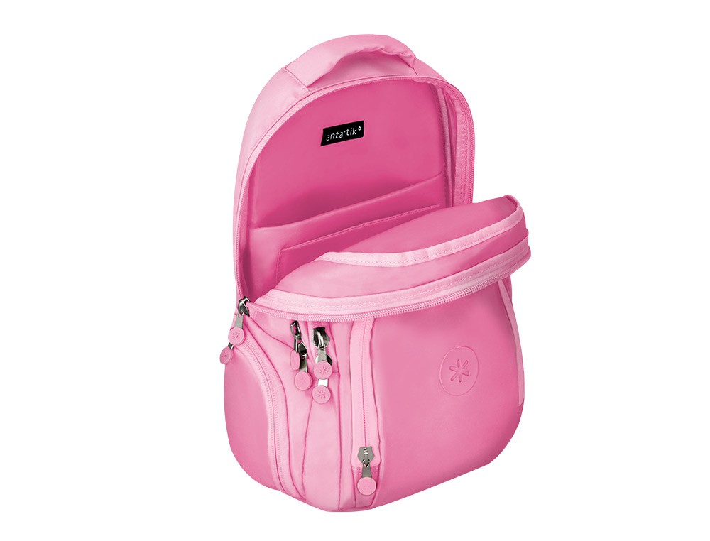 MOCHILA ANTARTIK FUSION FLEX MULTIBOLSILLO ROSA 19L 450X180X300 MM