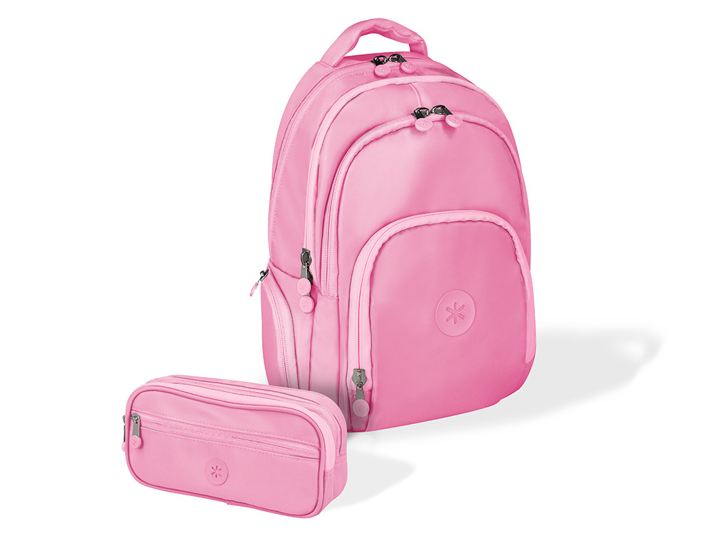 MOCHILA ANTARTIK FUSION FLEX MULTIBOLSILLO ROSA 19L 450X180X300 MM