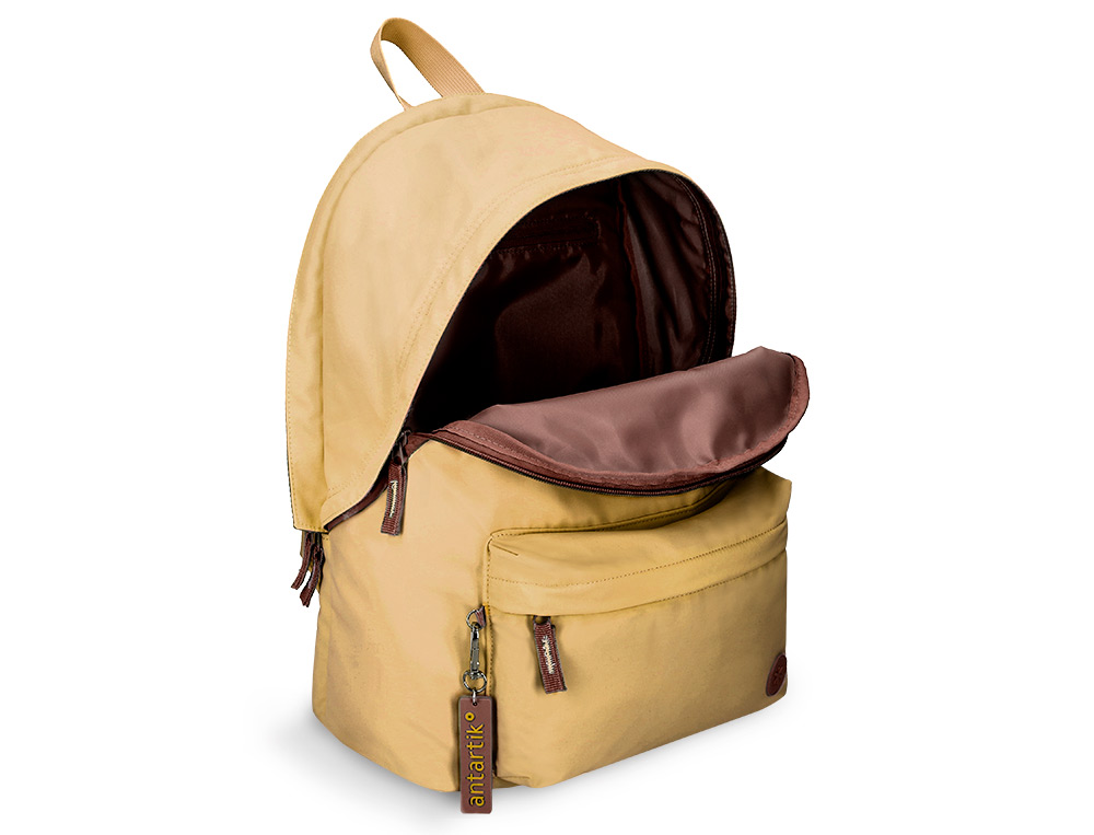 MOCHILA ANTARTIK BASIC PACK CON BOLSILLO PARA PORTATIL BEIGE 20 L 300X160X420 MM