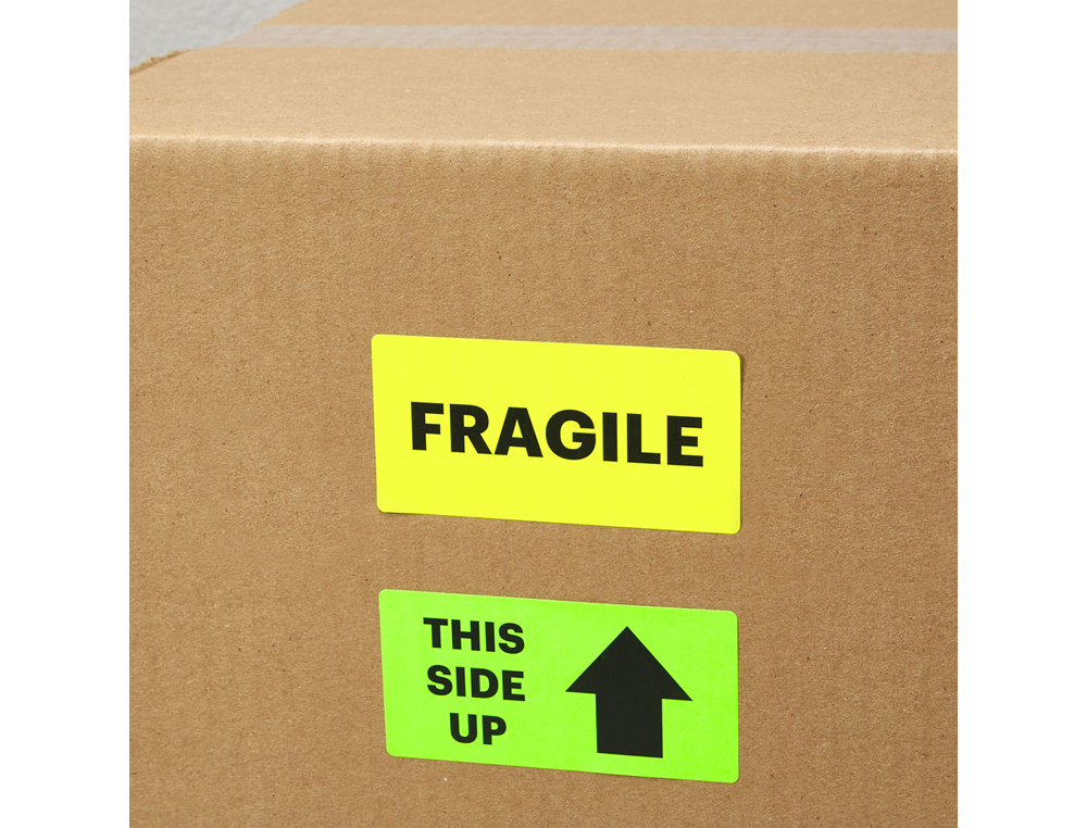 ETIQUETA ADHESIVA TICO ROJO FL UORESCENTESES PERMANENTE FSC LASER/INKJET/FOTOCOPIA 70X36 MMCAJA DE 1680 UNIDADES