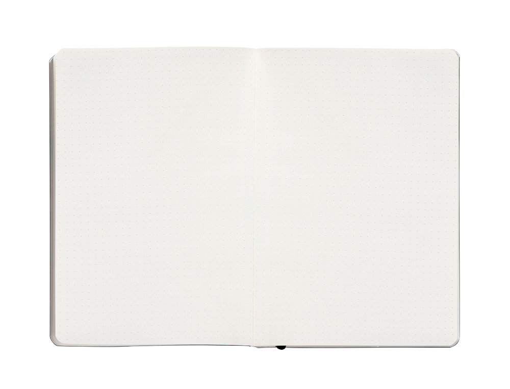 CUADERNO CON GOMILLA ANTARTIK NOTES TAPA BLANDA A5 HOJAS PUNTOS NEGRO 80 HOJAS 80 GR FSC