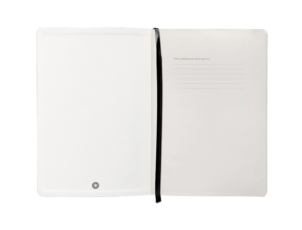 CUADERNO CON GOMILLA ANTARTIK NOTES TAPA BLANDA A5 HOJAS PUNTOS NEGRO 80 HOJAS 80 GR FSC