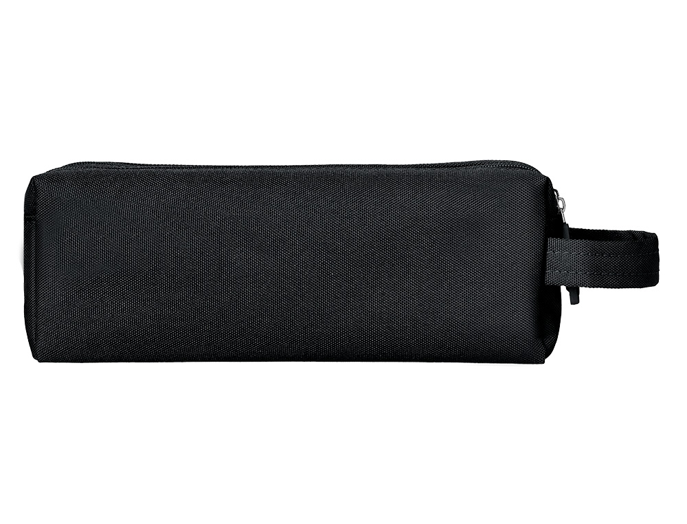 ESTUCHE PORTATODO LIDERPAPEL CLASSIC RECTANGULAR CON ASA 2 CREMALLERAS 210 X80MM NEGRO