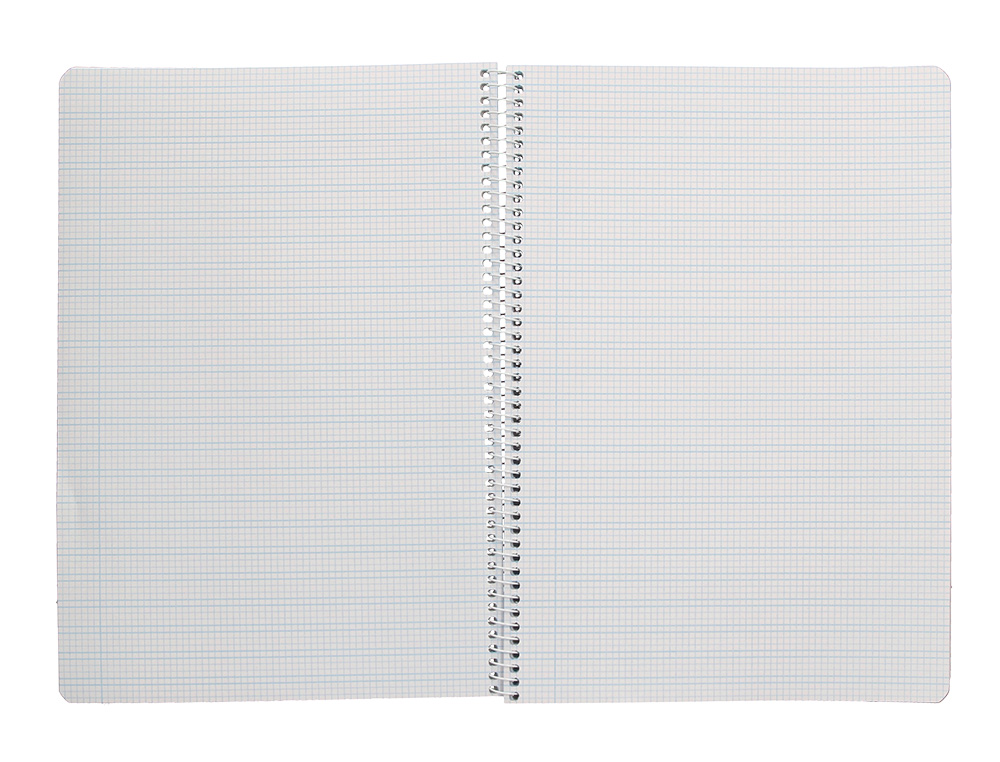 CUADERNO ESPIRAL LIDERPAPEL A4 PAUTAGUIA TAPA BLANDA 80H 75GR CUADRO PAUTADO 3MM COLOR ROJO