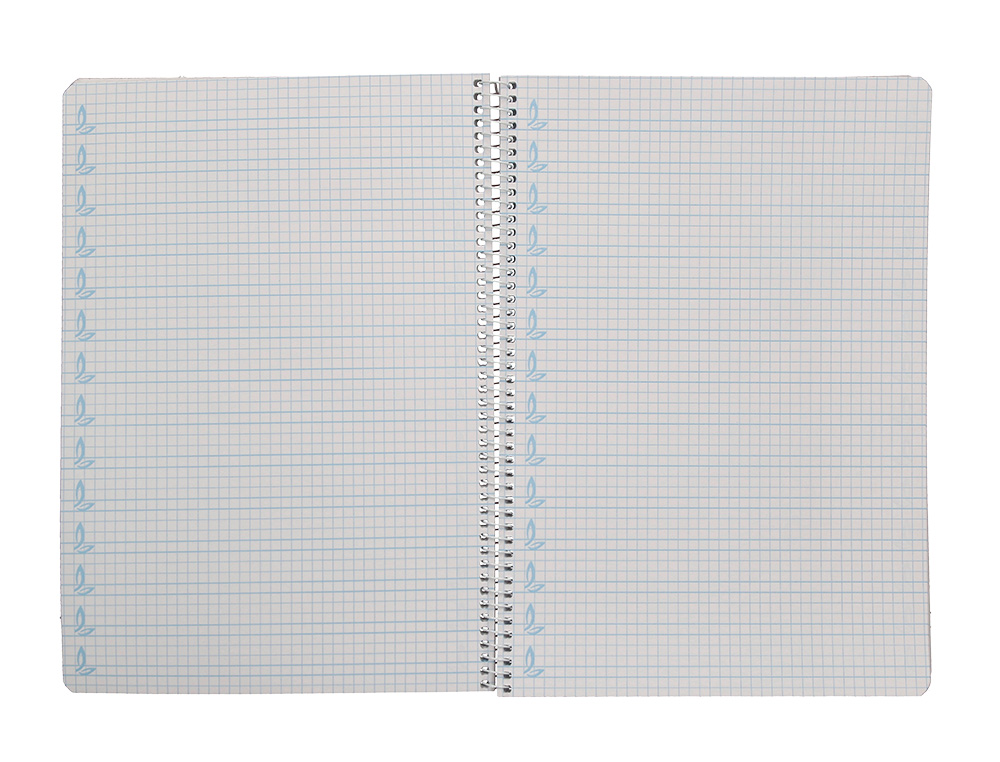 CUADERNO ESPIRAL LIDERPAPEL DIN A4 PAUTAGUIA TAPA DURA 80H 90GR CUADRO PAUTADO 5MM COLOR AMARILLO