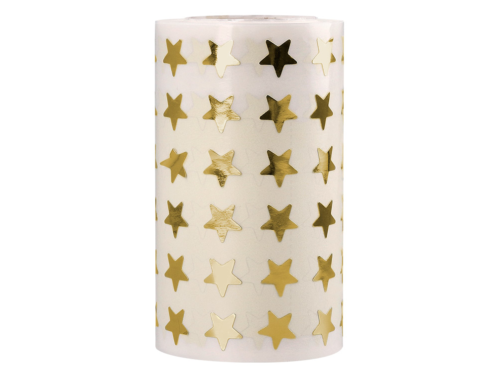 GOMETS LIDERPAPEL AUTOADHESIVO ESTRELLAS DORADAS SURTIDAS 2500 UNIDADES EN CAJA DE CARTON