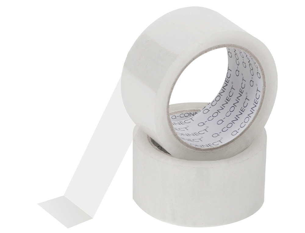 CINTA ADHESIVA Q-CONNECT POLIPROPILENO TRANSPARENTE 66 MT X 50 MM PARA EMBALAJE