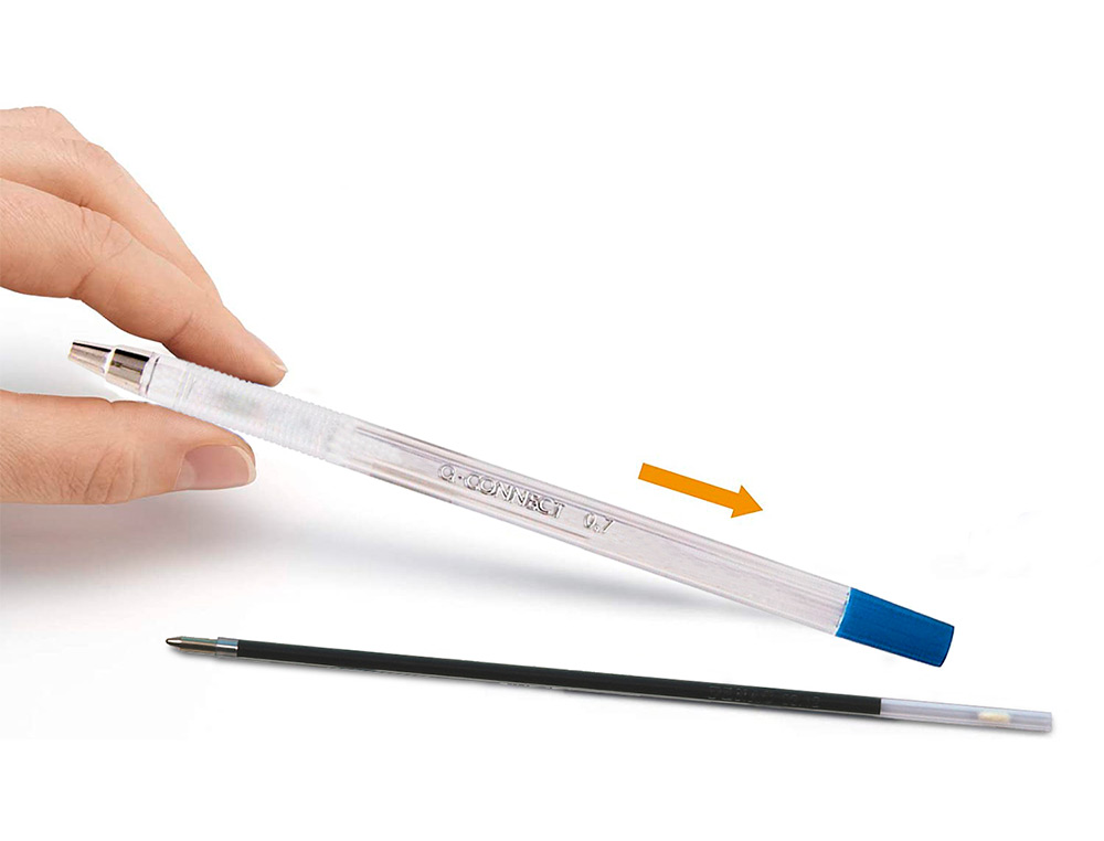 RECAMBIO BOLIGRAFO EXTENSIBLE Q-CONNECT KF00233 AZUL