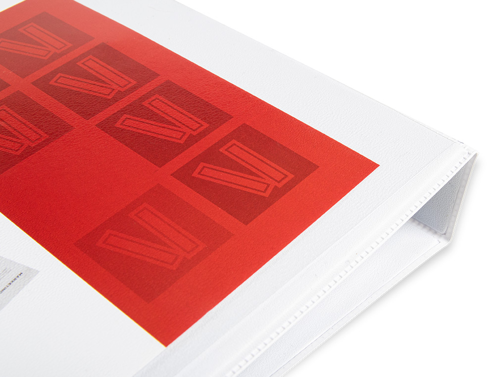 CARPETA CANGURO 4 ANILLAS MIXTAS 40MM LIDERPAPEL A4 PLASTICO COLOR BLANCO