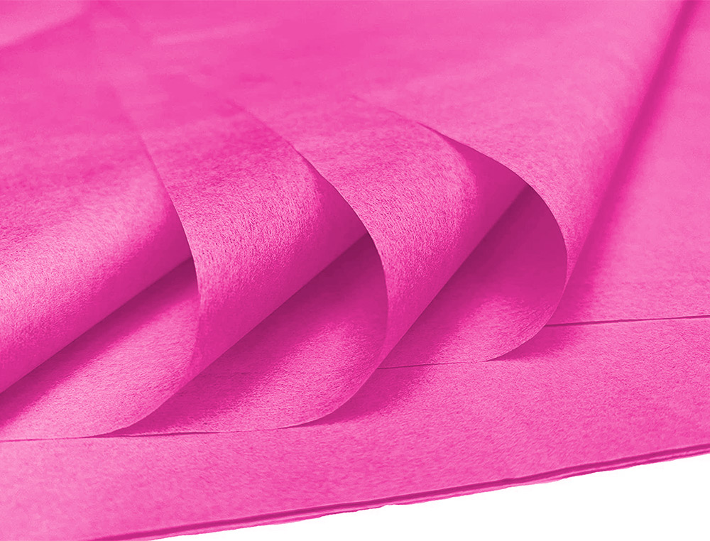 PAPEL SEDA LIDERPAPEL 52X76CM 18G/M2 BOLSA DE 5 HOJAS ROSA FUERTE
