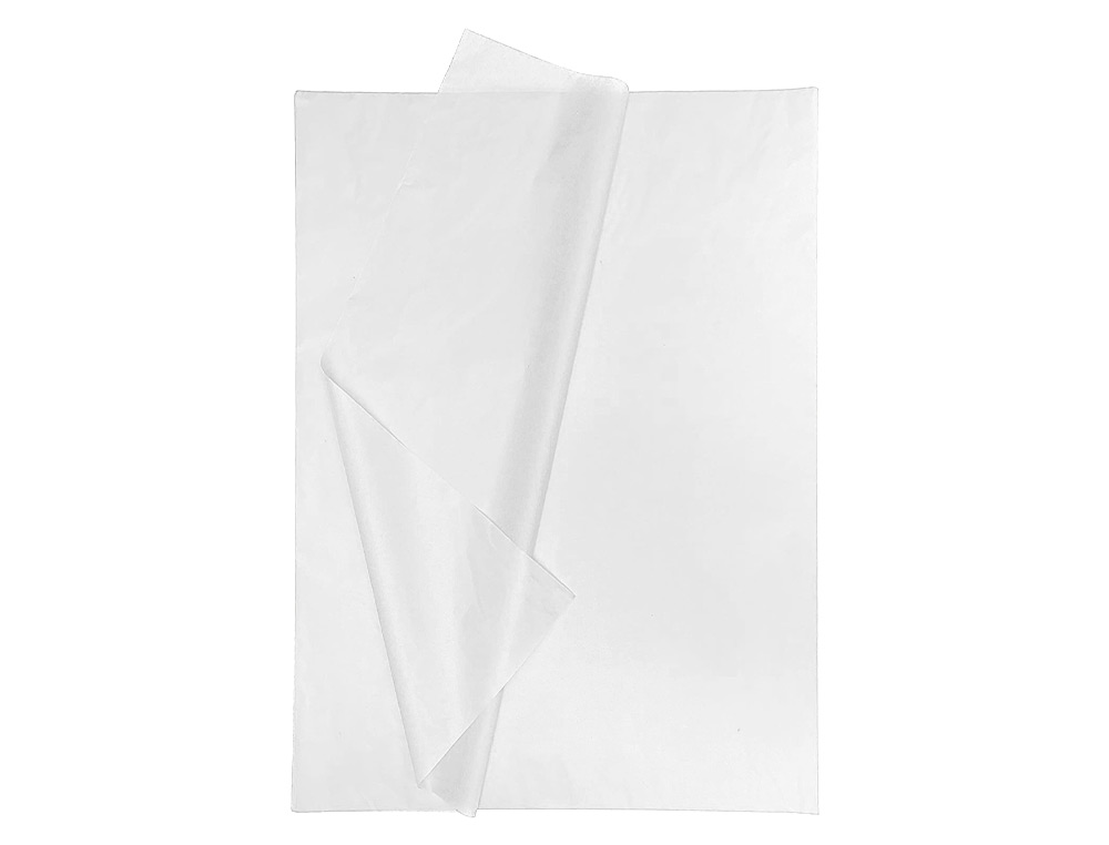 PAPEL SEDA LIDERPAPEL 52X76CM 18G/M2 BOLSA DE 5 HOJAS BLANCO