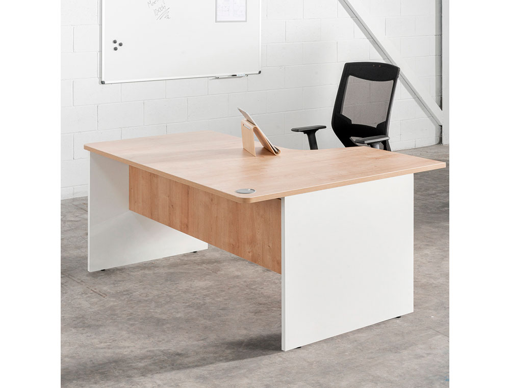 MESA OFICINA ROCADA SERIE WORK 120X60 ACABADO AA01 HAYA/HAYA