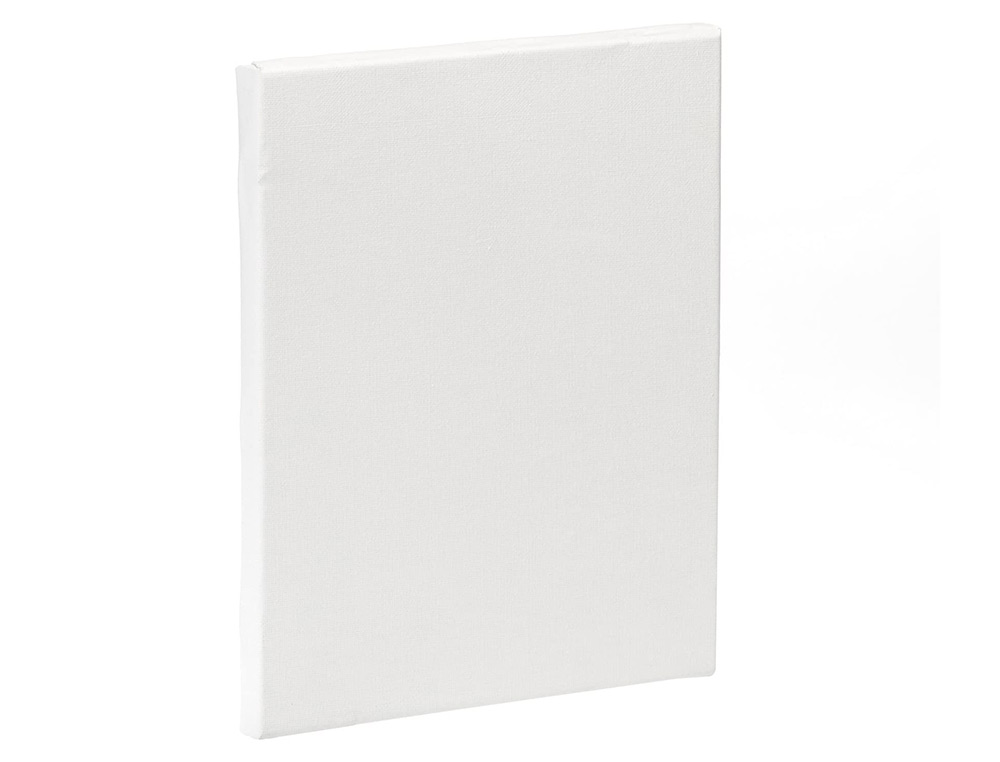 BASTIDOR LIDERPAPEL 6F LIENZO GRAPADO TRASERO ALGODON 100% MARCO PAWLONIA 1,8X3,8 CM BORDES MADERA 41X33 CM