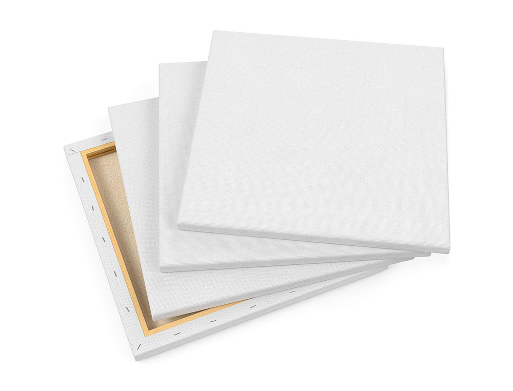 BASTIDOR LIDERPAPEL 6F LIENZO GRAPADO TRASERO ALGODON 100% MARCO PAWLONIA 1,8X3,8 CM BORDES MADERA 41X33 CM