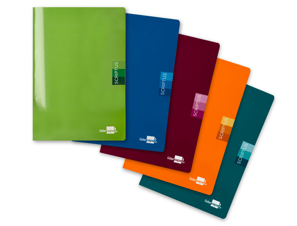 LIBRETA LIDERPAPEL SCRIPTUS A4 48 HOJAS 90GR PAUTA 4ª 3.5MM CON MARGEN