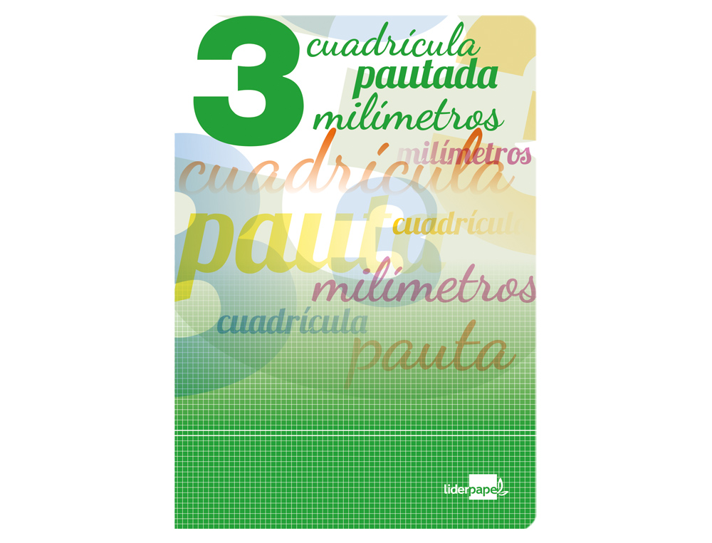 LIBRETA LIDERPAPEL PAUTAGUIA TAPA CARTONCILLO 32 HOJAS DIN A5 70GR CUADRICULADO PAUTADO 3 MM CON MARGEN