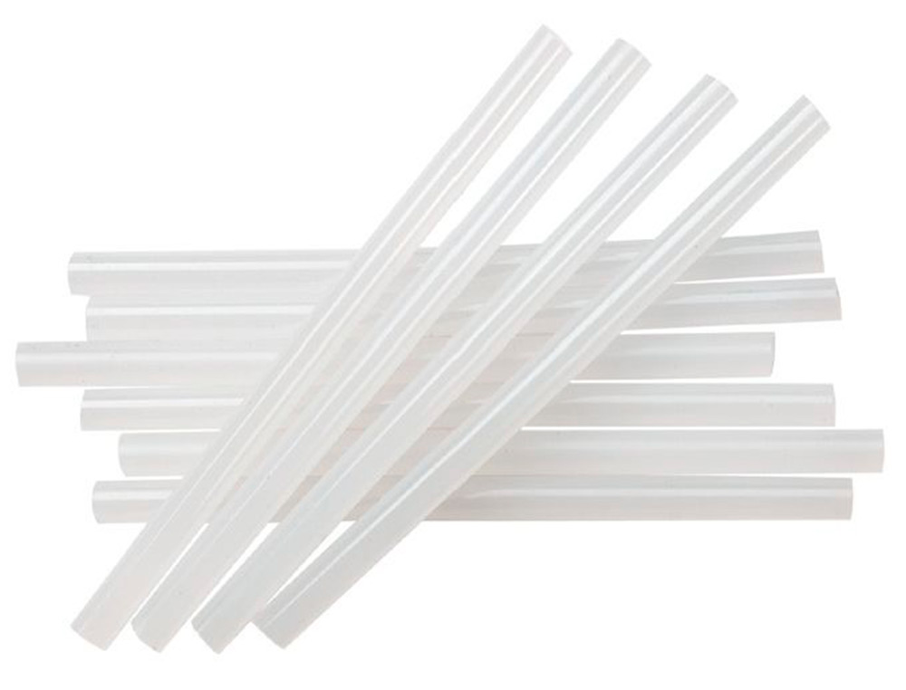 BARRA TERMOFUSIBLE LIDERPAPEL DE 7 MM DE DIAMETRO X 100 MM DE ALTO BLISTER DE 12 UNIDADES