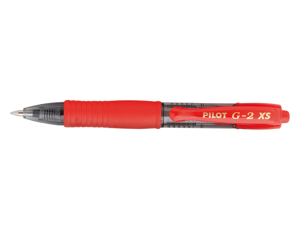 BOLIGRAFO PILOT G-2 PIXIE ROJO TINTA GEL RETRACTIL SUJECION DE CAUCHO