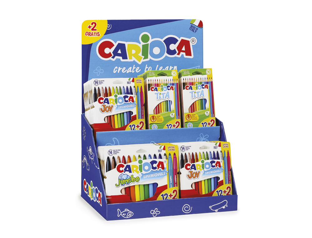 EXPOSITOR SOBREMESA CARIOCA COUNTER 48 UNIDADES JOY/JUMBO/TITA 12+2 UNIDADES