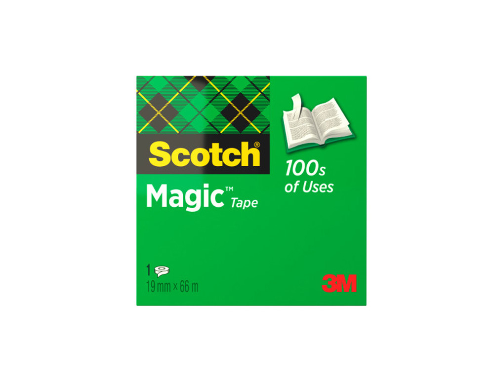 CINTA ADHESIVA SCOTCH MAGIC INVISIBLE 66 MT X 19 MM