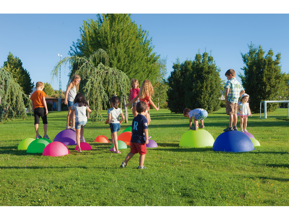 SEMI ESFERA EQUILIBRIO AMAYA TERMOPLASTICO ANTIDESLIZANTE PACK DE 4 UNIDADES VARIOS TAMAOS COLORES SURTIDOS